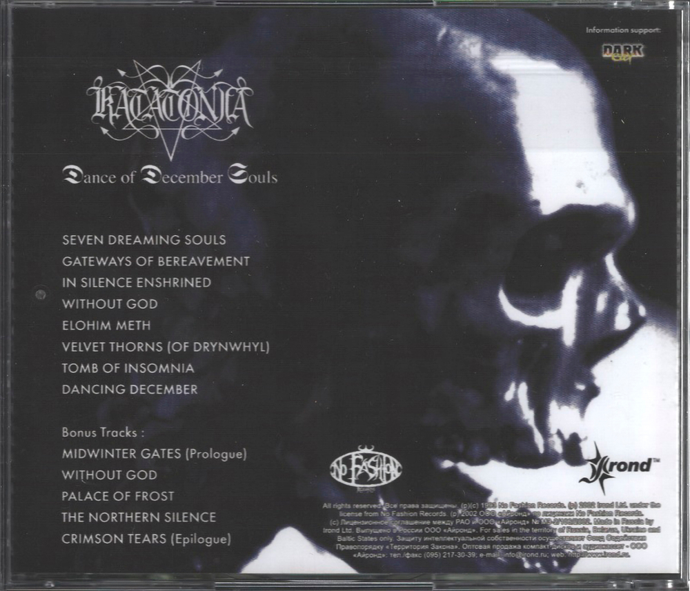 Katatonia / Dance Of December Souls (RU)(CD)