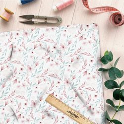 Ткань муслин простые цветочки