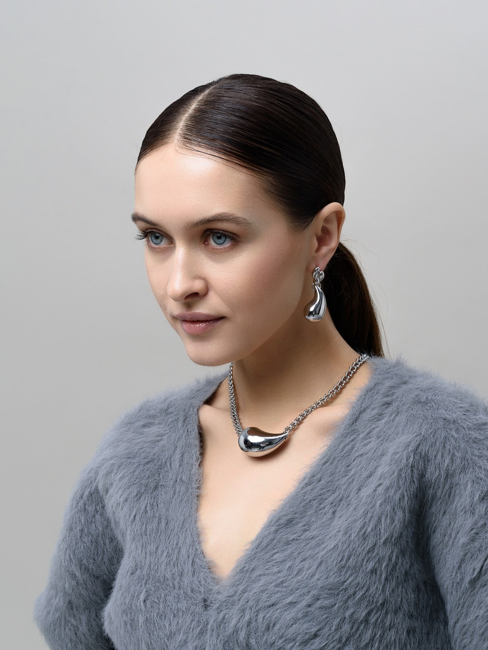 Серьги "Bomb Drops" Silver