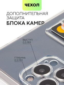 Чехол BROSCORP для Apple iPhone 13 Pro Max оптом (арт. IP13PROMAX-HARD-TPU-POCKET)