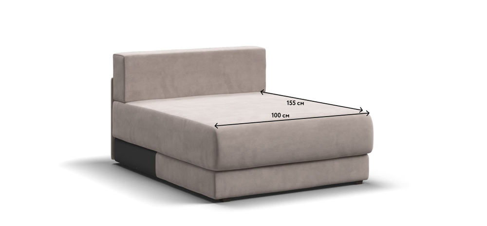 Оттоманка РИЧМОНД MODOOL Велюр Monolit латте