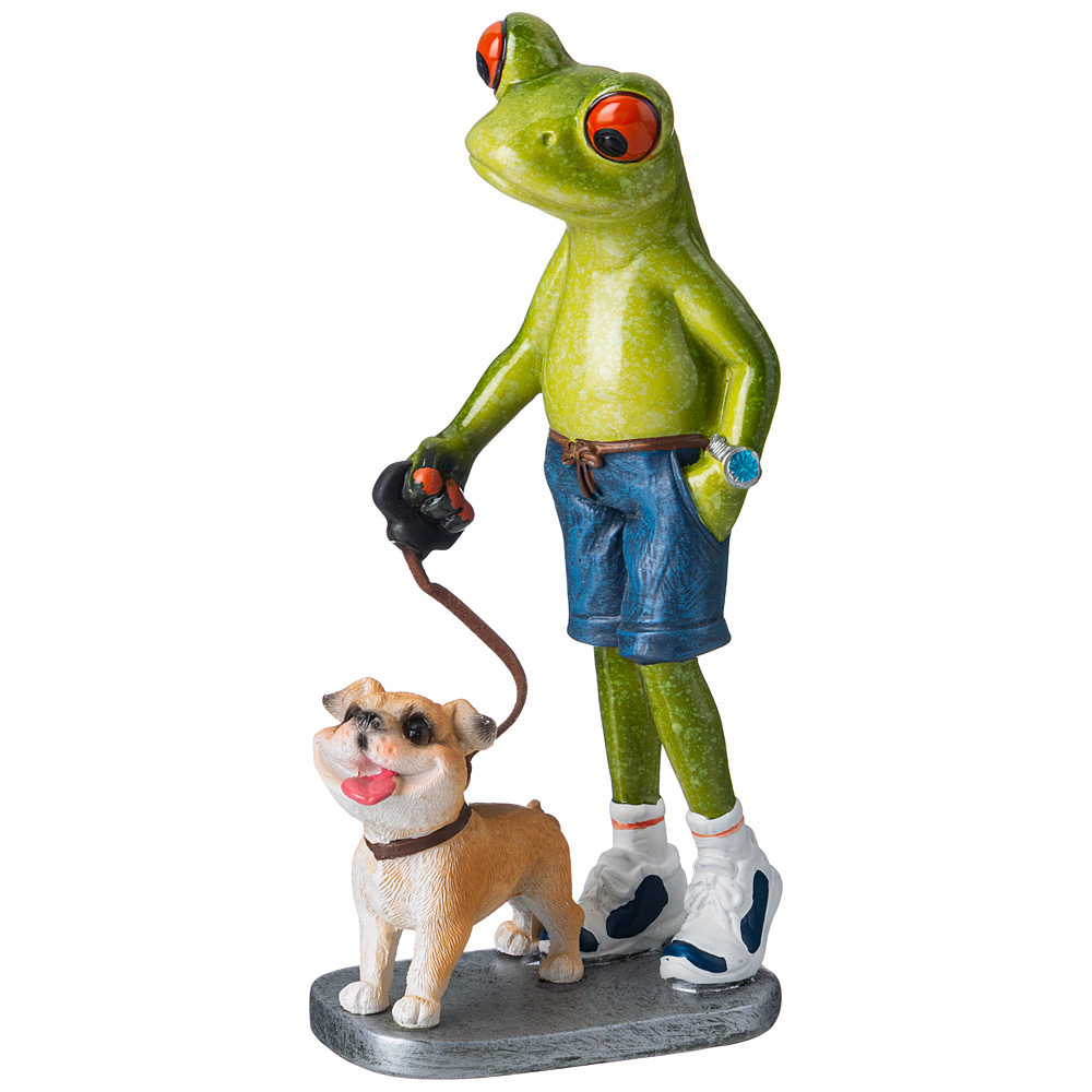 ФИГУРКА "ЛЯГУШКА" ДЕКОРАТИВНАЯ 9Х6,3Х16,5 СМ. 146-1999 Lefard