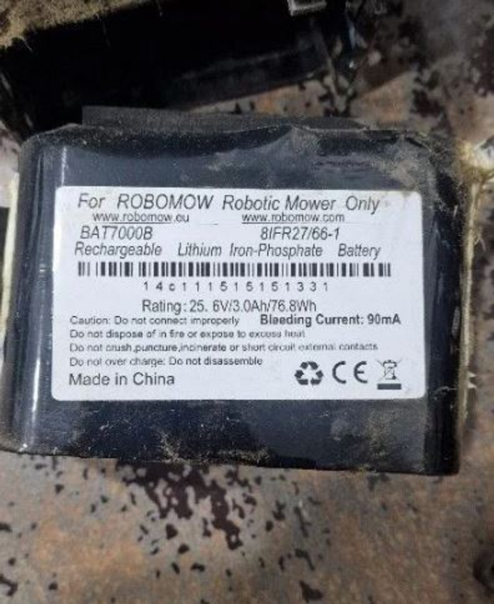 Ремонт аккумулятора ROBOMOW BAT7000B 8IFR27/66-1