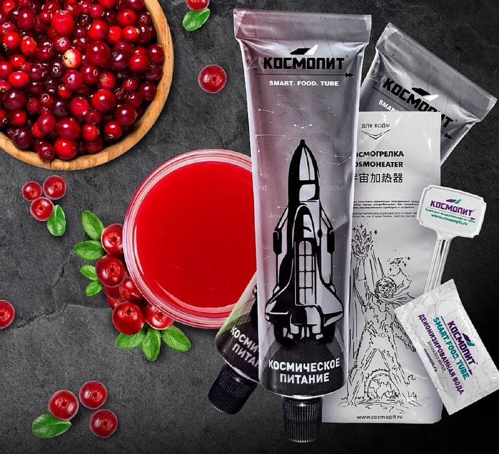 Космопит Морс из клюквы в индивидуальной упаковке