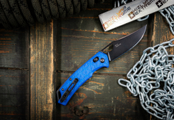 Складной нож SRM 9201-PL BlackWash сталь 8Cr13MOV рукоять Blue FRN