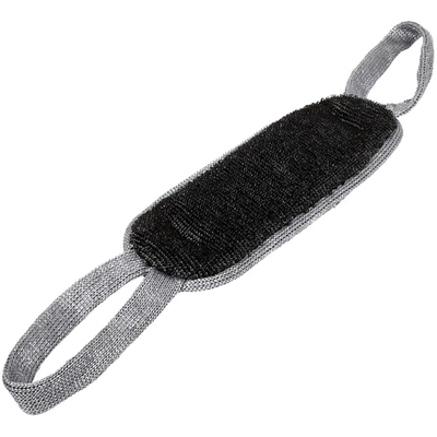 Мочалка из полипропилена мужская двухсторонняя 37*13см (57*13см с ручками) «Банные штучки»