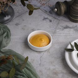 Соусник 40 мл d 7,1 см h2 см круглый белый фарфор P.L. Proff Cuisine [6]