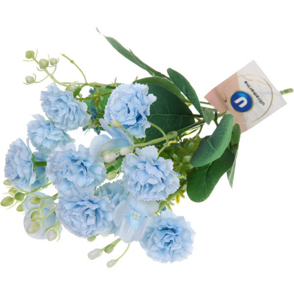Искусственные цветы «Весеннее вдохновение» Гвоздика 30см цвет голубой