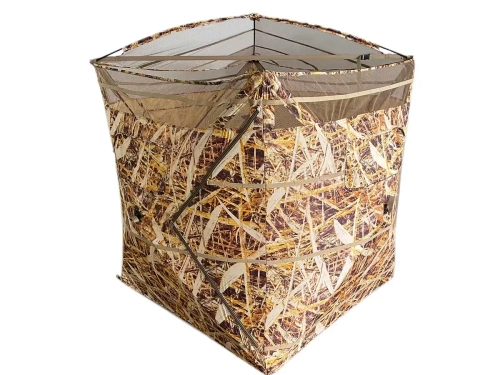 Засидка двухместная ShotTime Куб, камыш (ST-TB-01)