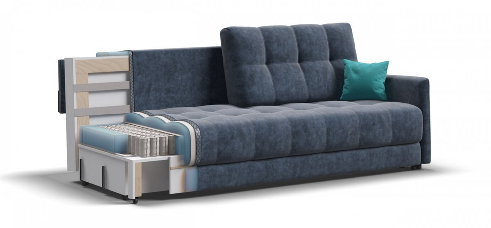 Диван Босс Лофт велюр Роял синий