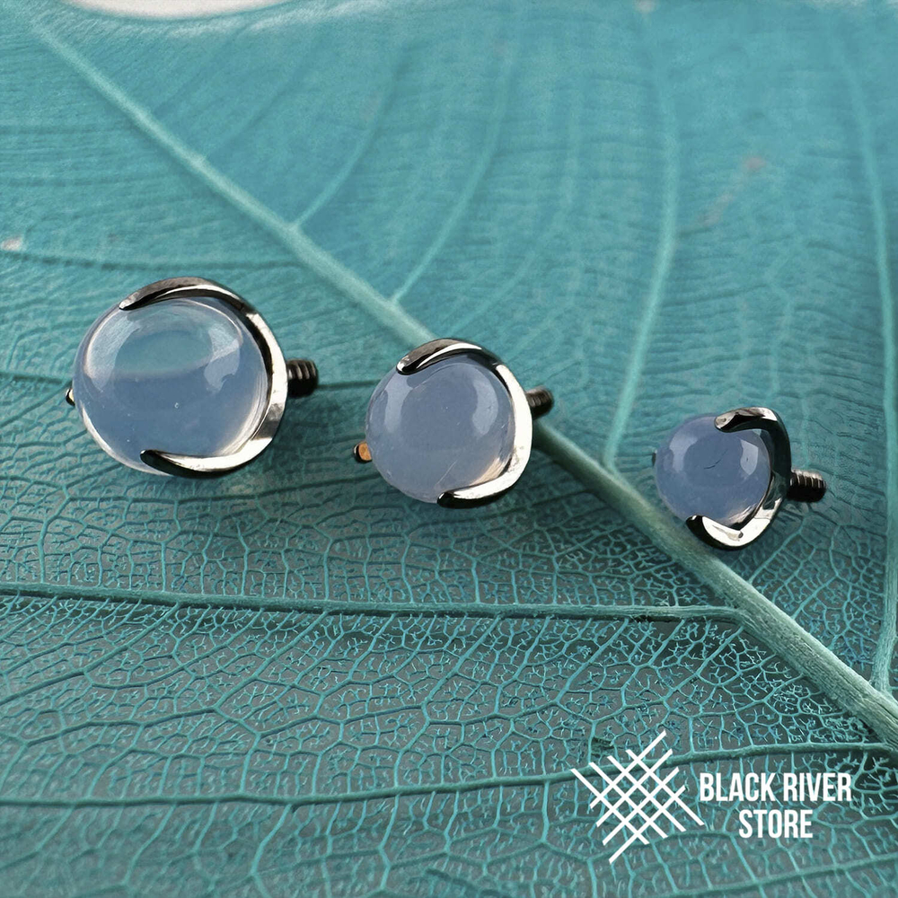 Ball 3-Prongs 3мм/4мм/5мм White Opal