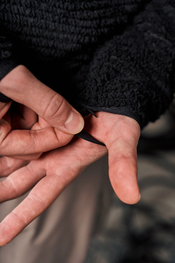 Свитшот Nothomme Blue Monte Primaloft Fleece Half-Zip Sweatshirt "Udo Gray Black"