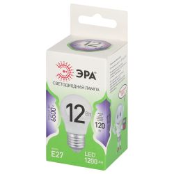 Лампа светодиодная ЭРА GREEN LINE LED P45-12W-865-E27 GL 12Вт шар холодный свет E27 | Лампочки