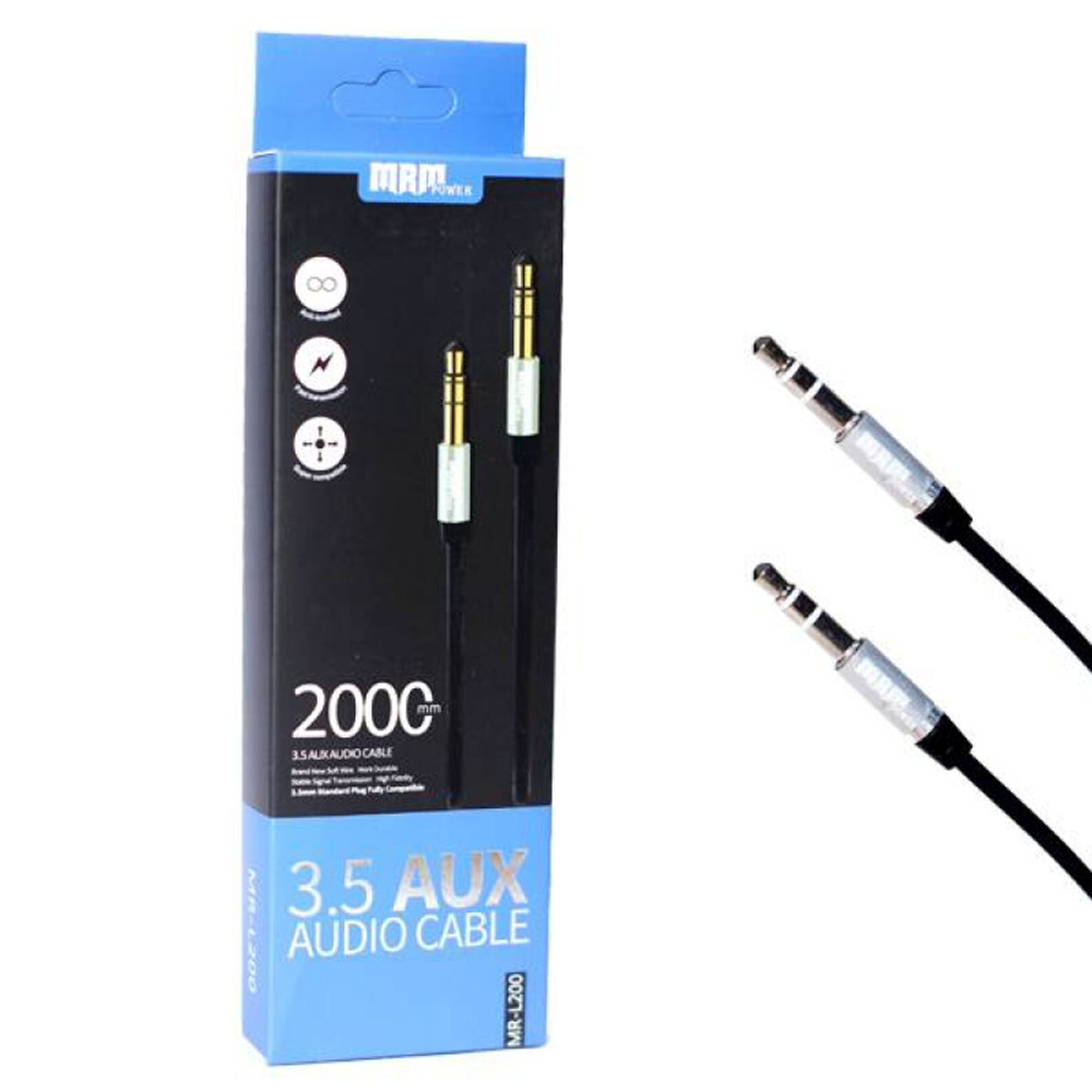 Кабель AUX MRM MR-L200 2м, в коробке