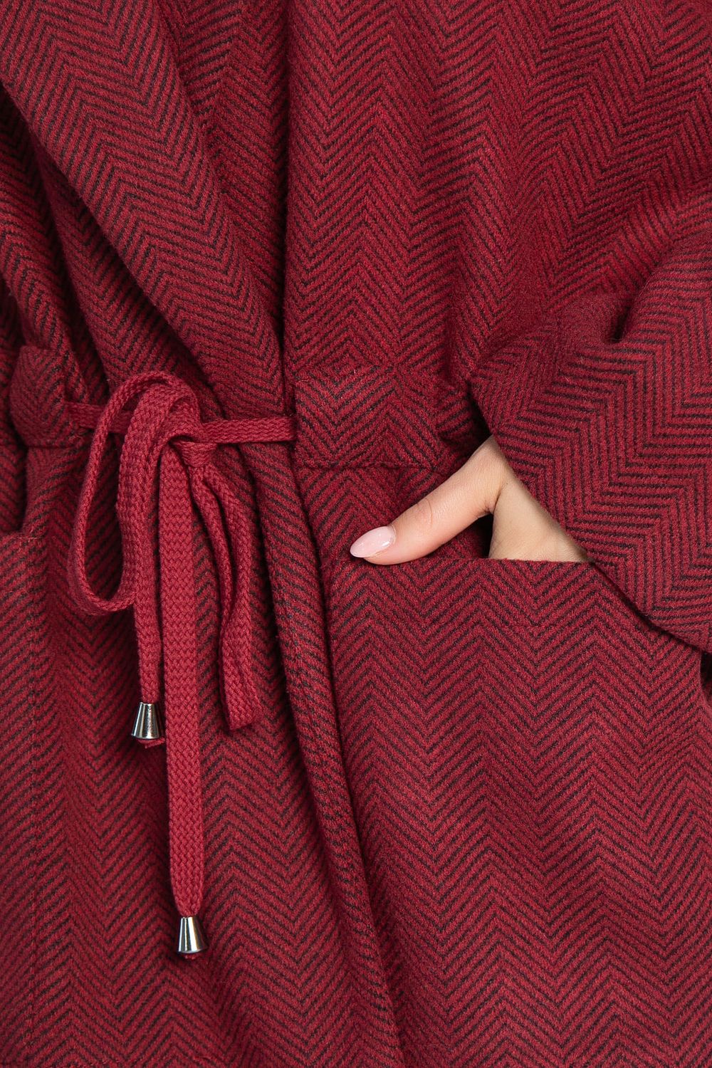 Пальто-пиджак (бордо) Б15083-7М LT Collection