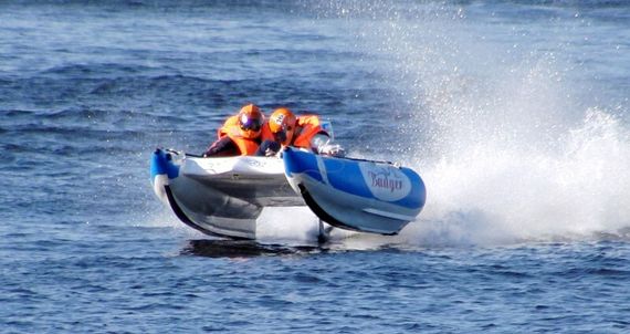 Надувной катамаран Badger FS 380 Blue&amp;White