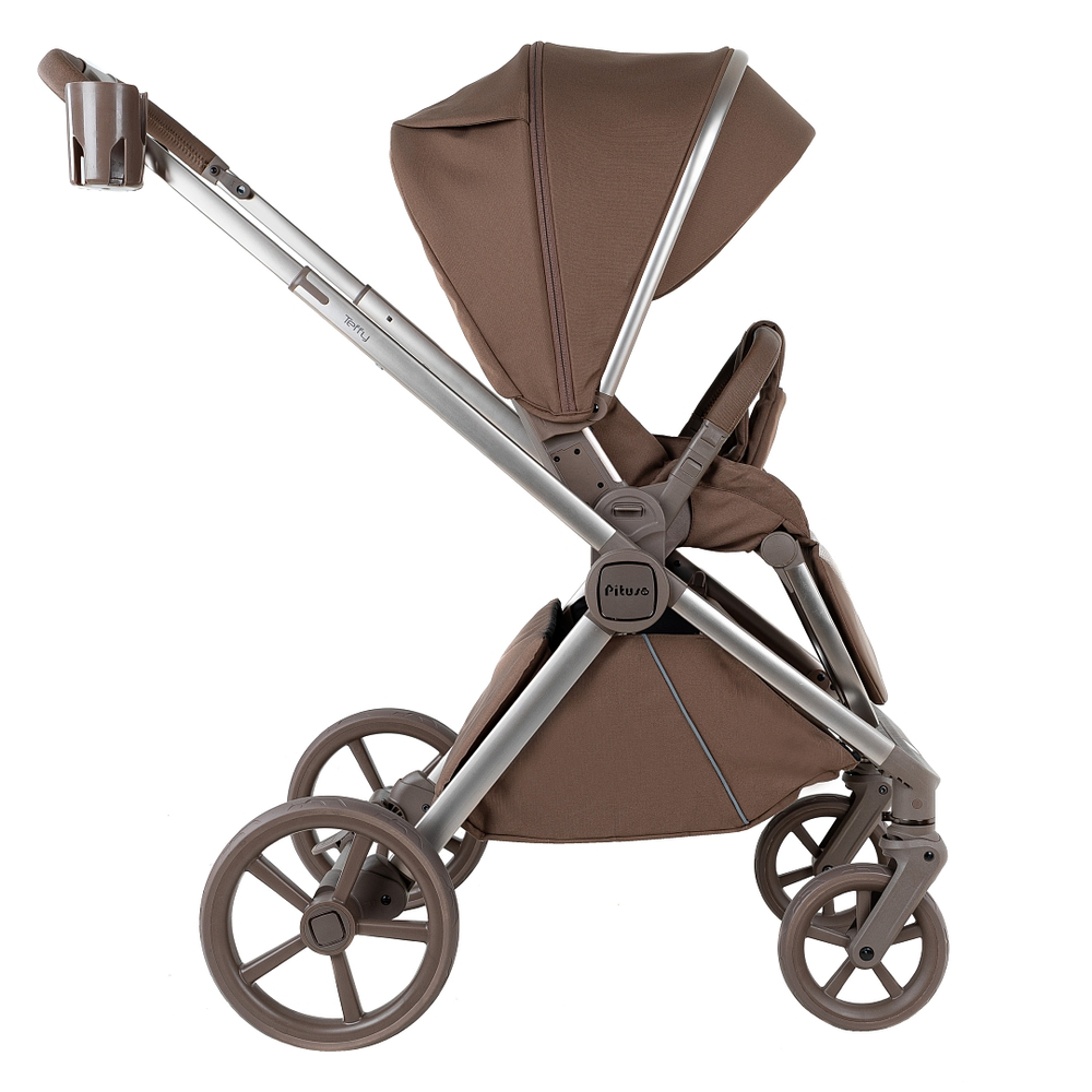 Коляска 2 в 1 Pituso Teffy Mocha Mousse шасси Truffle