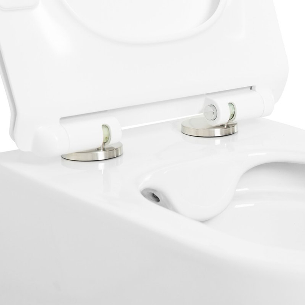 Унитаз подвесной безободковый с сиденьем Cezares MOLVENO CZR-2468-TH-R + CZR-2011-SC