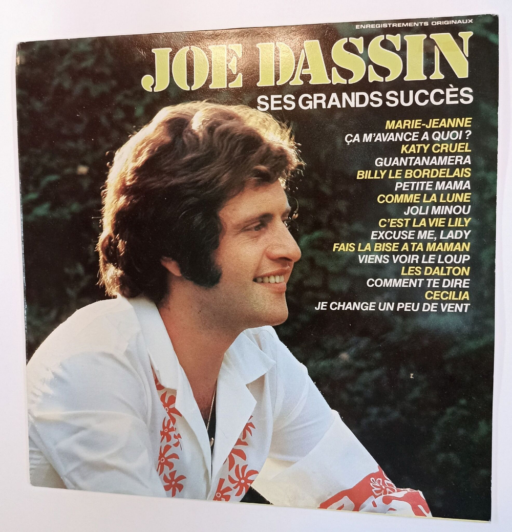 Винтажная виниловая пластинка LP Joe Dassin Ses Grands Succes (Holland 1983)