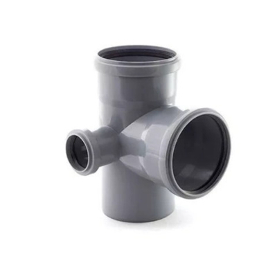 ПП Крестовина канализационная серая 110х110х50х90 лев. 2-х плоскостная