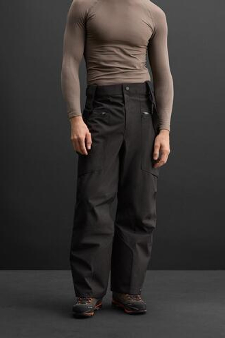 ZARA НЕПРОМОКАЕМЫЕ ЛЫЖНЫЕ БРЮКИ RECCO®, ЧЕРНЫЙ