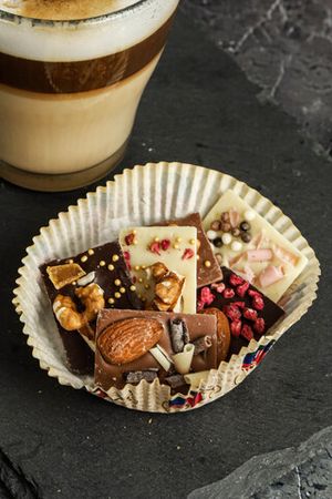 Шоколадные мини плитки шоколада