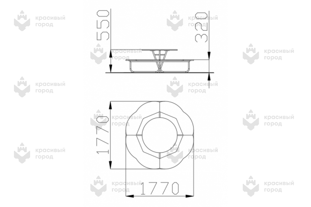 Столик Солнышко