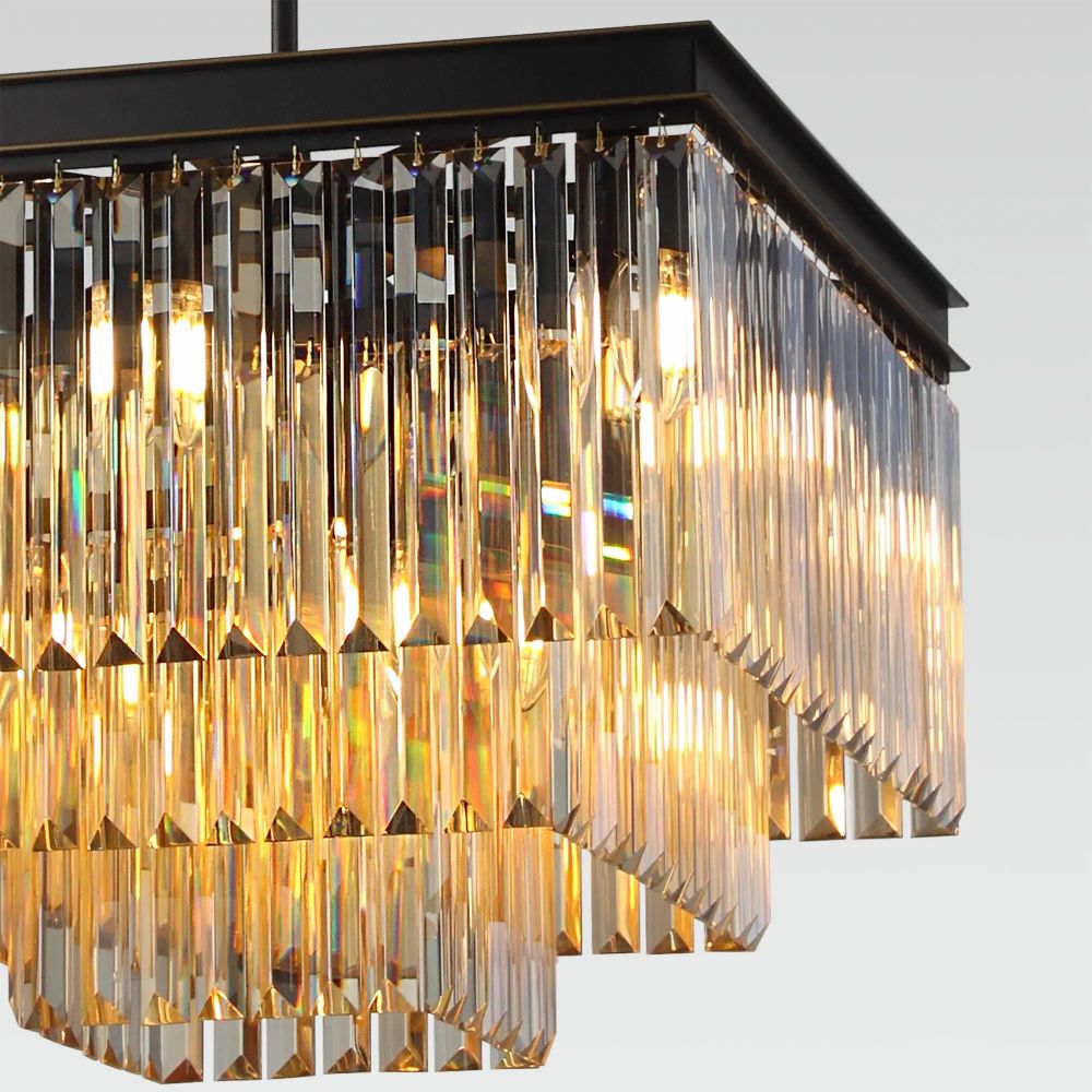 Citilux Мартин CL332232 Люстра хрустальная подвесная Шампань