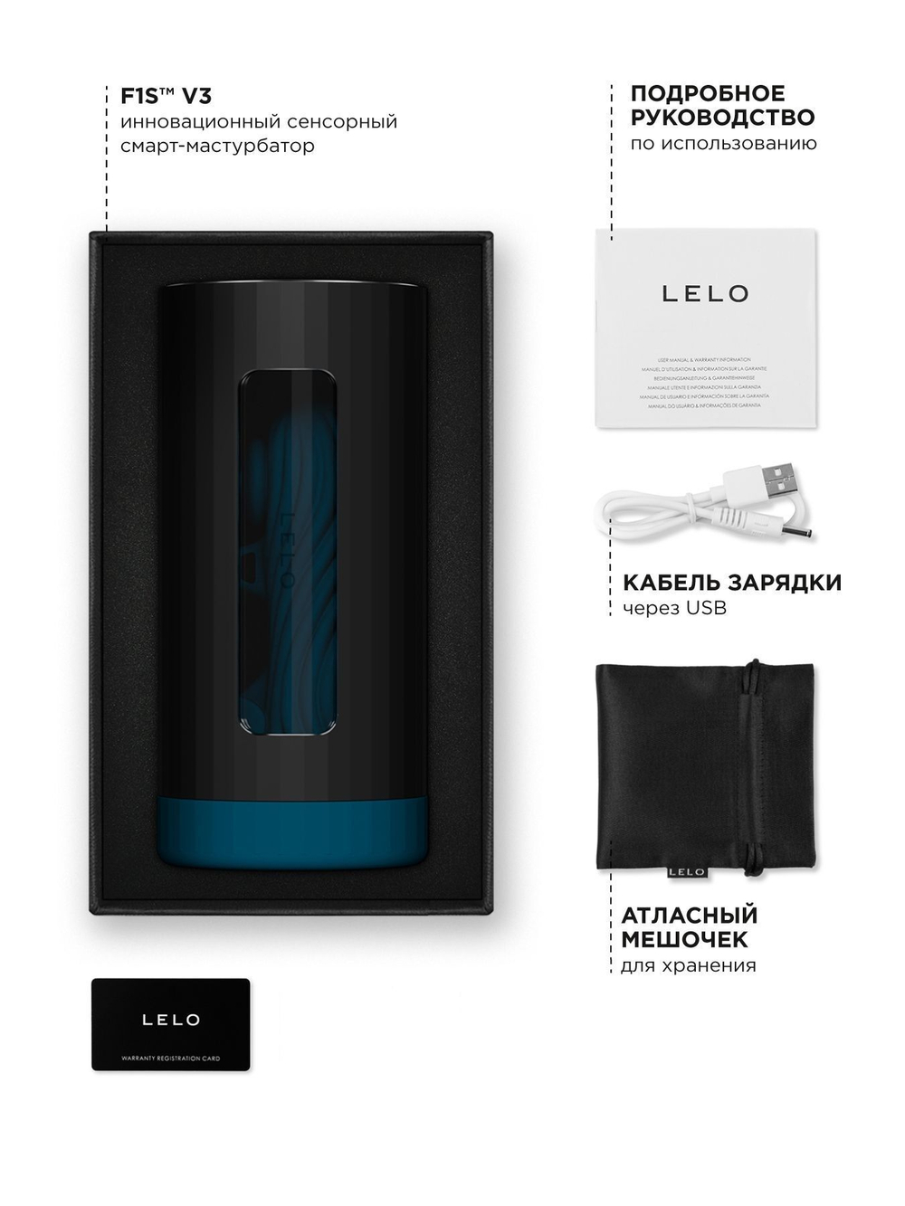 Мастурбатор с ИИ и управлением через приложение Lelo F1S V3