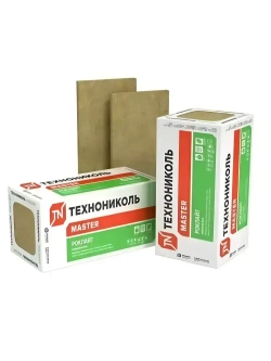 Утеплитель из каменной ваты Технониколь Роклайт 1200х600х50, 8 плит, 5.76 м2 / базальтовый утеплитель