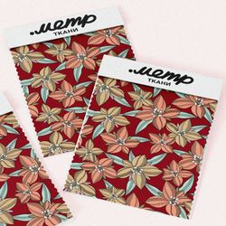 Ткань атлас зарисовки цветов