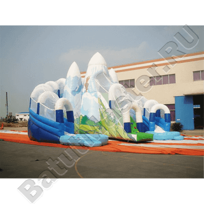 Коммерческий надувной батут «Ледяная гора», 12,5×11,5×9 м