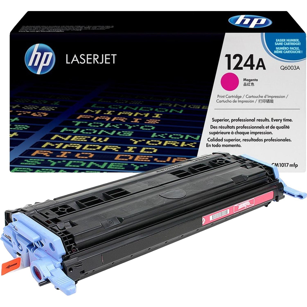 Картридж лазерный HP 124A Q6003A пурп. для CLJ 1600/2600