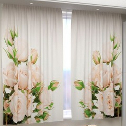 Фотошторы для кухни "РД. НЕЖНЫЙ БУКЕТ РОЗ", Россия.