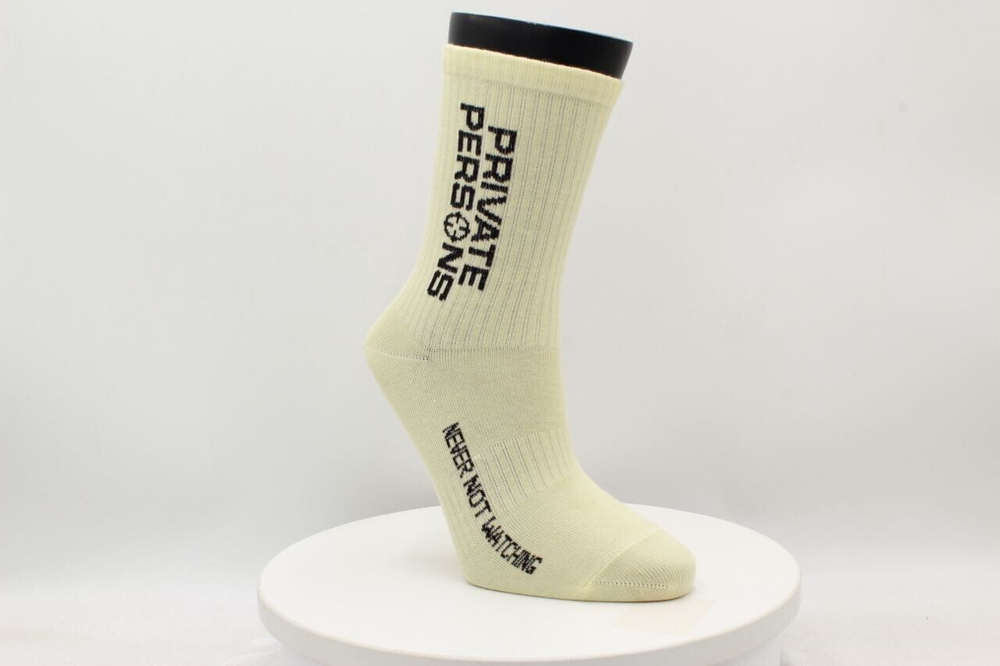 PP LOGO SOCKS LEMON