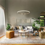 Подвесная светодиодная люстра Eurosvet Collars 90264/1 латунь