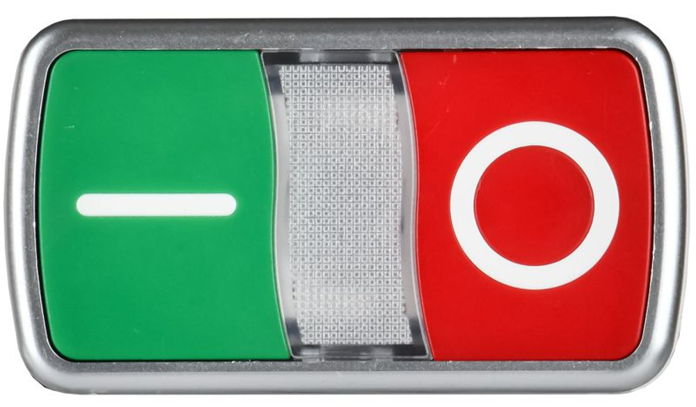 Кнопка "I-O" d22мм 1НО+1НЗ MASTER с подсветкой IEK MI-BT60-11DR-3-11-K51