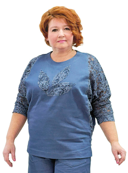 Туника комбинированная Весенний ручей