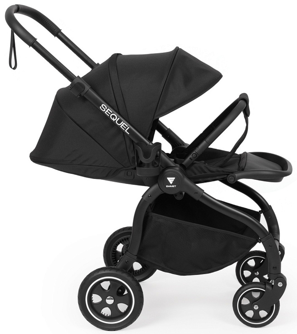 Детская прогулочная коляска Emmet Sequel SQL-01 Чёрный / (Black)