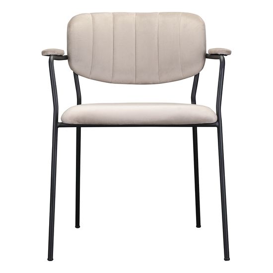 Стул eirill, велюр, серо-бежевый