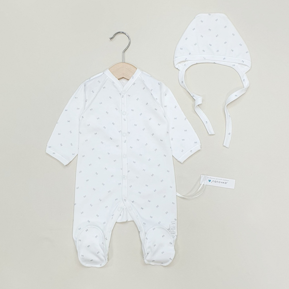 Слип, Молочный/бантики