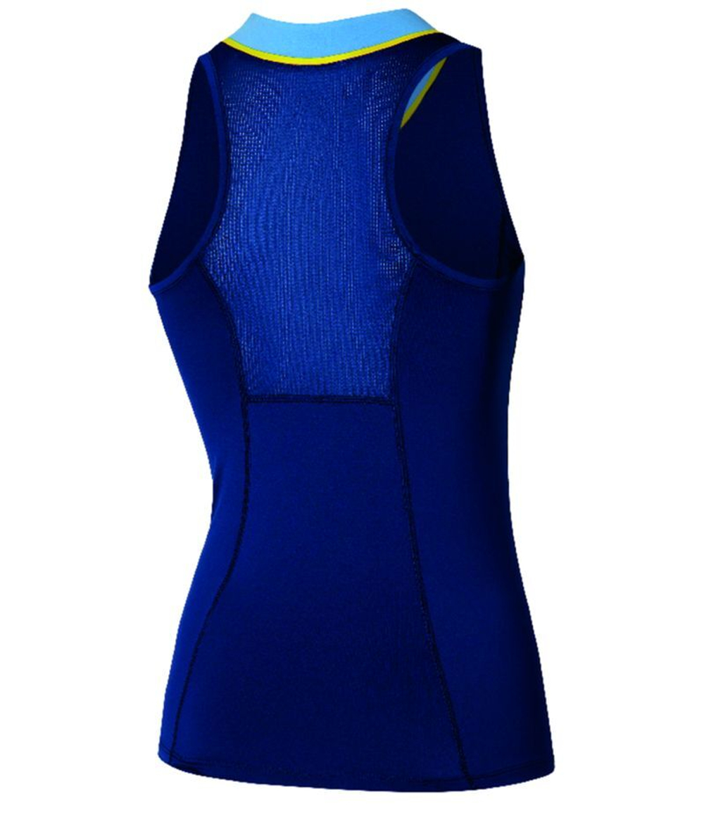 Женский топ теннисный Mizuno Frontier - небесный