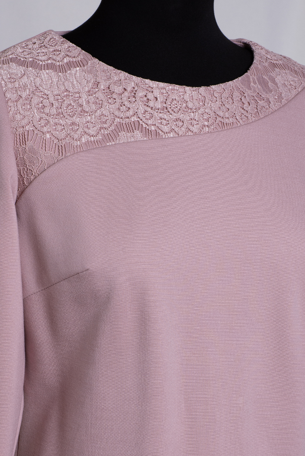 Трикотажное платье 3061АЕа, Пудровый #234П053061АЕа