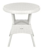 Стол пластиковый Элластик-Пласт Ola Dom 70x70см круглый (белый)