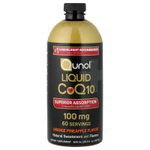 Qunol, жидкий коэнзим Q10, со вкусом апельсина и ананаса, 600 мл (20,3 жидк. унции)