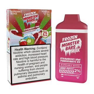 Купить Одноразовый Pod Monster Bars MAX - Strawberry Kiwi Pomegranate Ice (6000 затяжек)