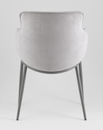 Стул Твигги шенилл серый каркас серый