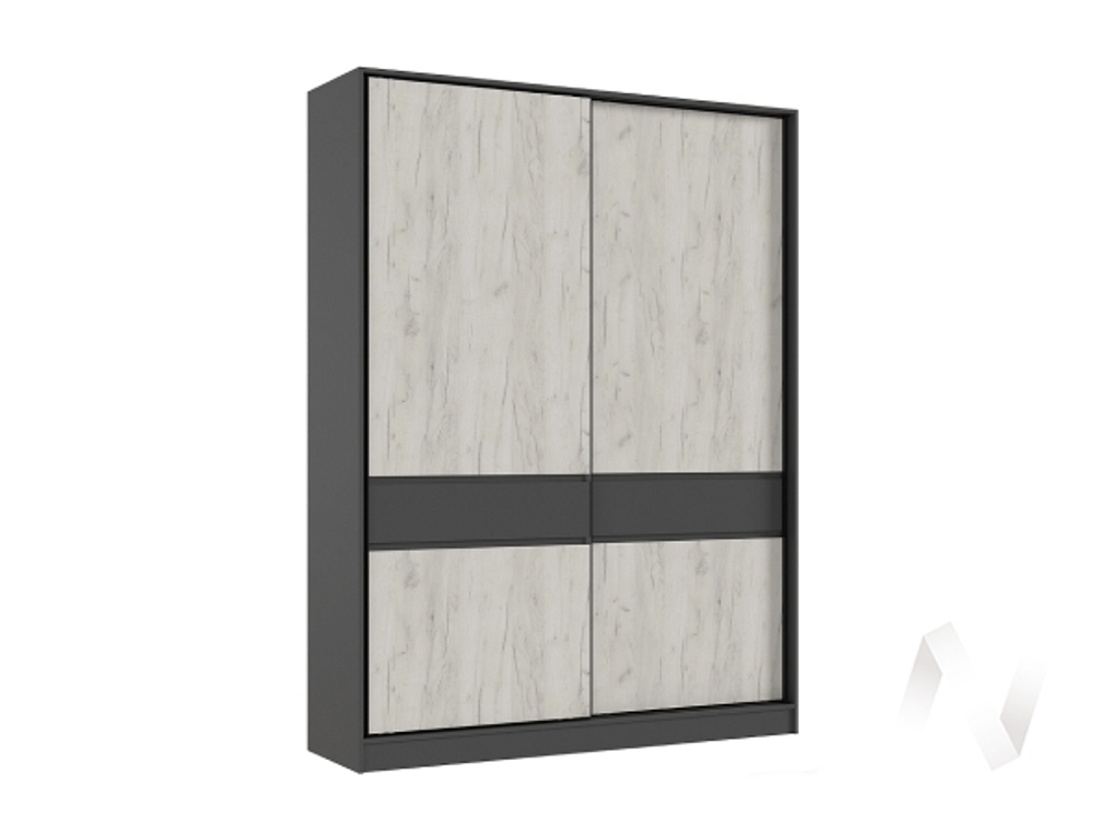 Шкаф-купе (1800) МС Роджина (графит/дуб крафт белый)