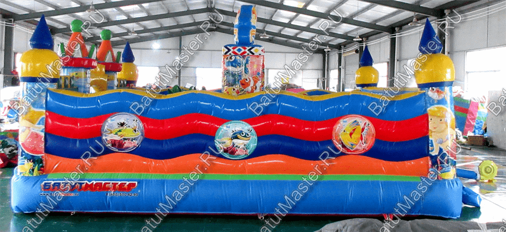 Коммерческий надувной батут "Приключения на море" 6*5*2,8 м