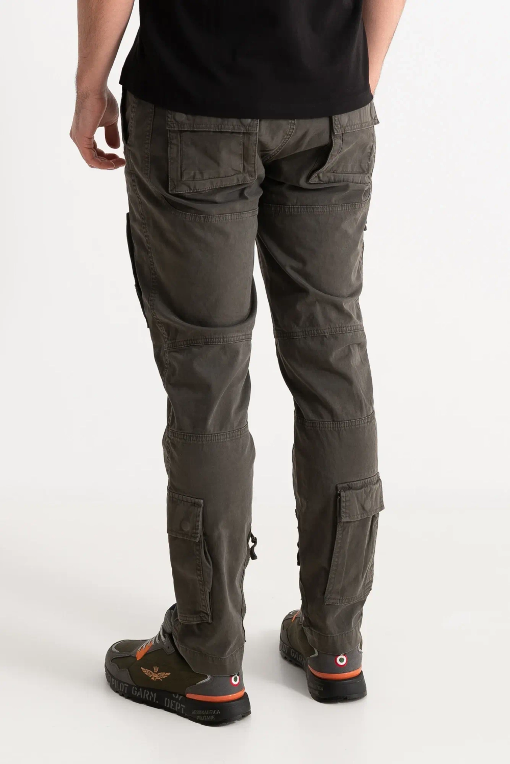 Брюки карго муж. AERONAUTICA 1557 Anti-G коричнево-зеленый